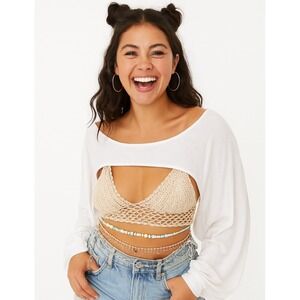 Soft Surroundings‎ Crop Top Fairycore style Y2K Festival S/M